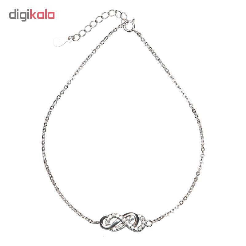 پابند نقره زنانه شهر جواهر مدل SJS-AN025