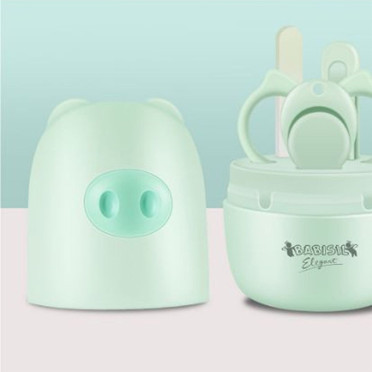 ست ناخن گیر کودک بی بی سیل مدل pig بسته 4 عددی -  - 7