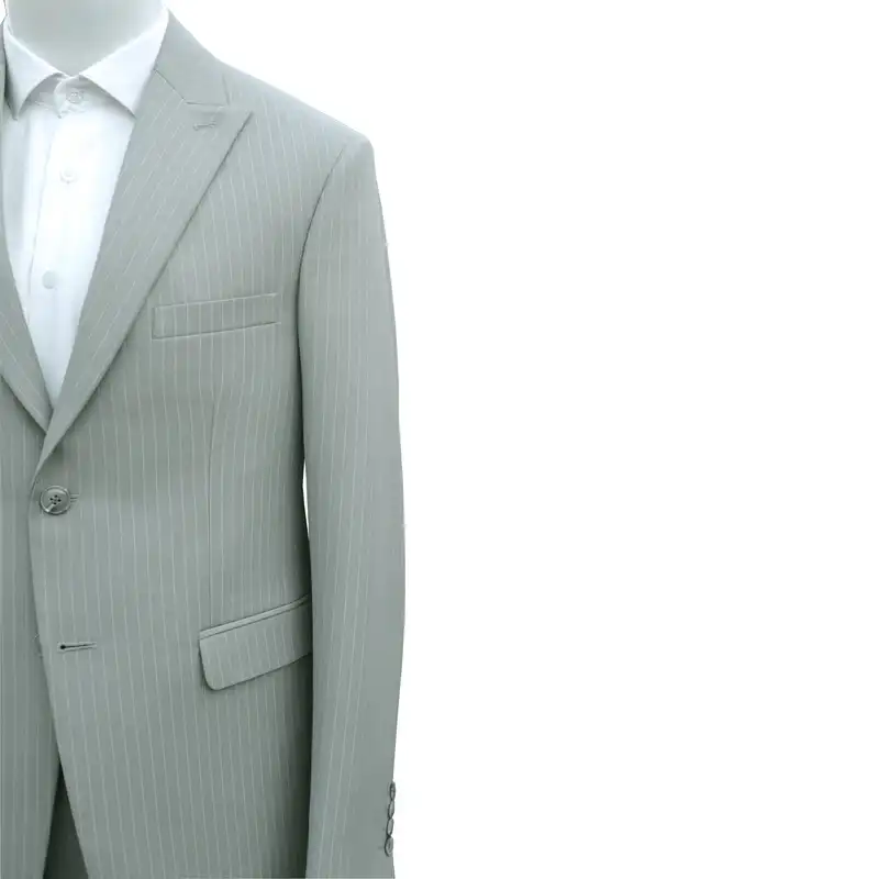 کت و شلوار مردانه مدل یقه بلیزر دیپلمات کد 210183 رنگ طوسی روشن