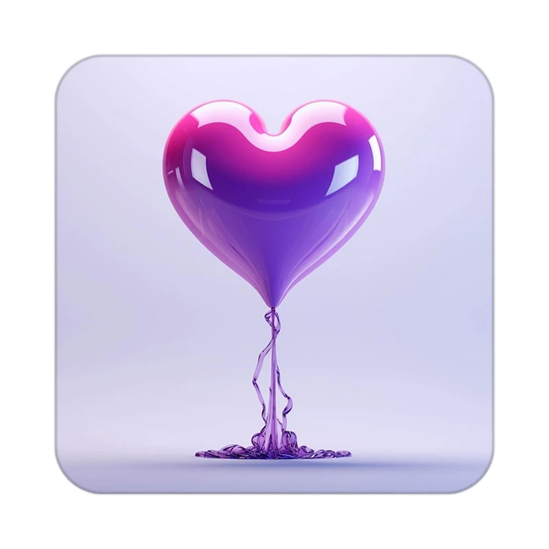 زیر لیوانی کاکتی طرح عاشقانه مدل mp36514