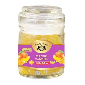 آبنبات شیشه ای سندی با طعم انبه - 100 گرم