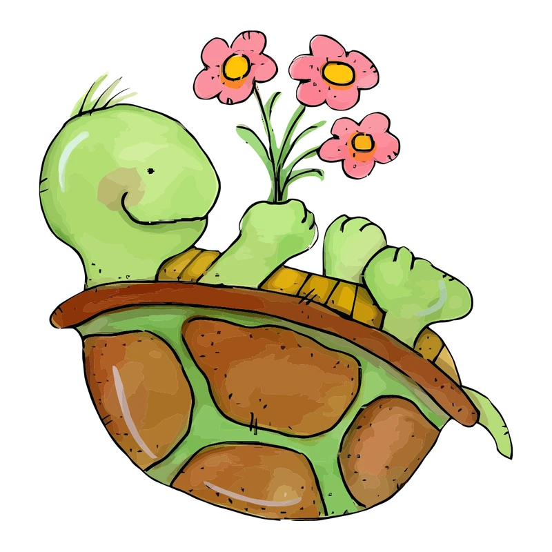 برچسب لپ تاپ پویا مارکت طرح لاکپشت کد 338