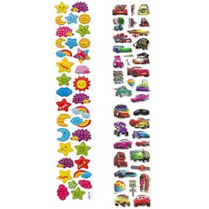 استیکر کودک طرح ستاره و ماشین کد Aru058 مجموعه 2 عددی 