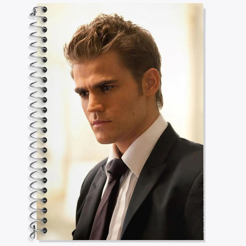 دفتر زبان 50 برگ خندالو مدل دو خط طرح استفان سالواتوره خاطرات یک خون آشام The Vampire Diaries کد 20286