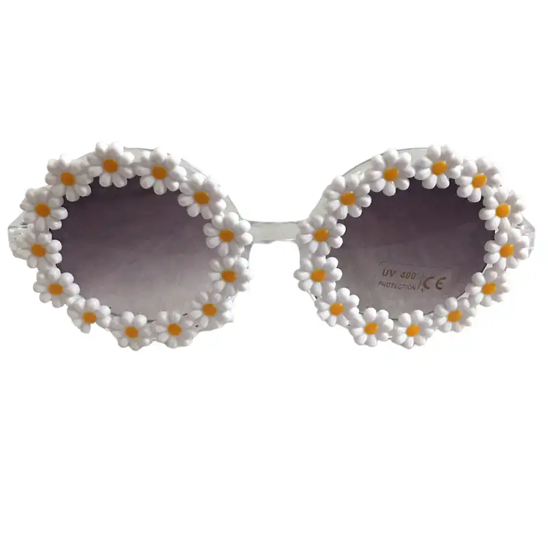 عینک آفتابی دخترانه مدل فانتزی گل بابونه کد  S B WI TH
