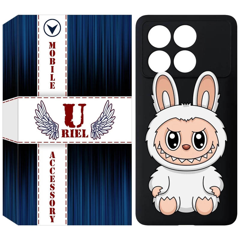 کاور یوریل مدل KSH کد 113 طرح عروسک لبوبو مناسب برای گوشی موبایل شیائومی Poco X6 Pro