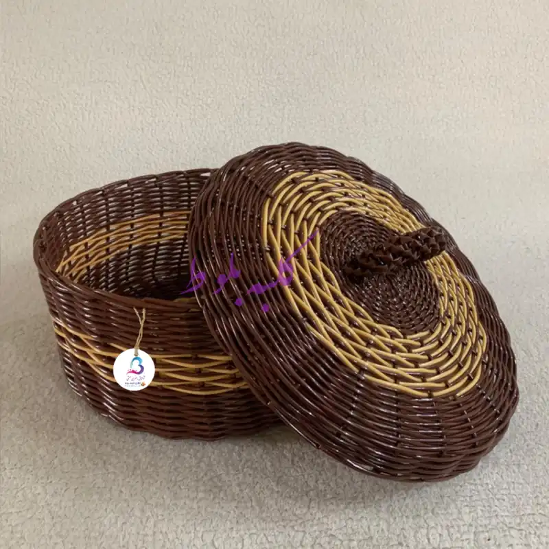 سبد حصیر بافی کلبه بلوط مدل مینو