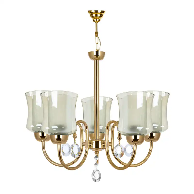 لوستر آویز پنج شعله چشمه نور کد 811/5