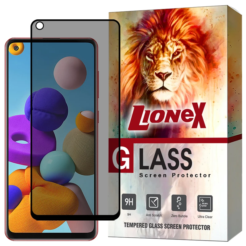 محافظ صفحه نمایش حریم شخصی لایونکس مدل PRIL30 مناسب برای گوشی موبایل سامسونگ Galaxy A32 5G / M32 5G / F12 / F13 / F02s / F23 5G / جی پلاس Gplus X10 / Gplus X10 Plus / Gplus X20 / آنر X6b