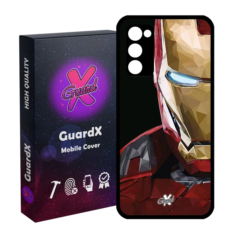 کاور گارد ایکس طرح Iron Man مدل Glass10048 مناسب برای گوشی موبایل سامسونگ Galaxy S20 FE