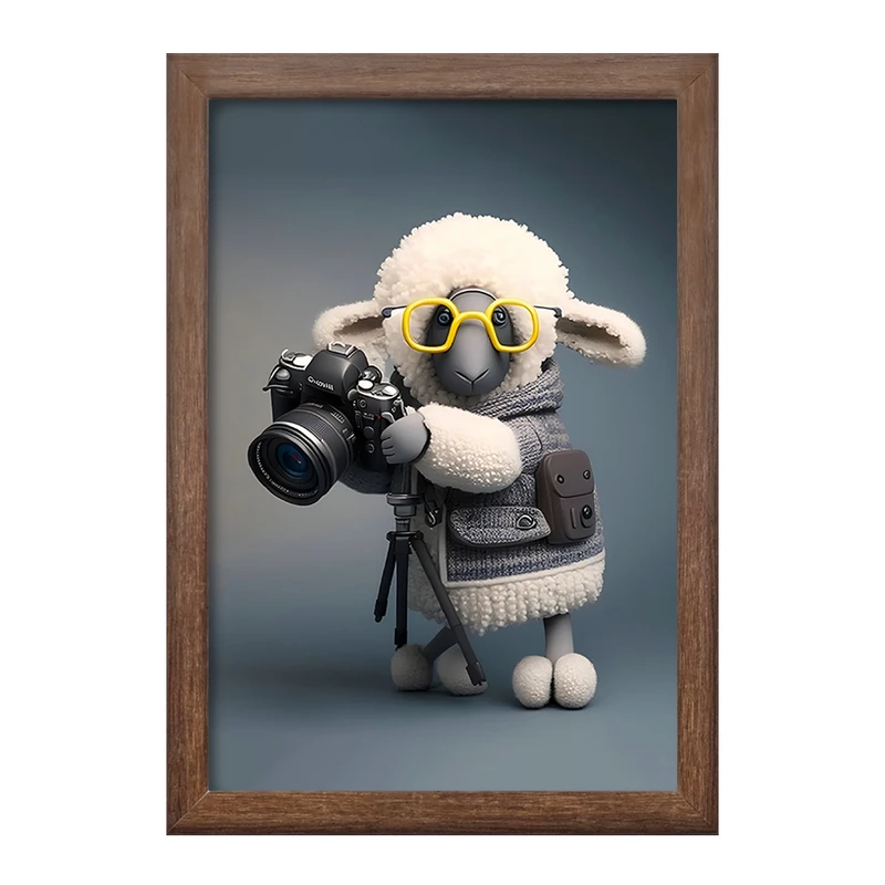 تابلو خندالو طرح گوسفند کد F10039