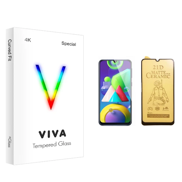 محافظ صفحه نمایش سرامیکی ویوا مدل 4K مناسب برای گوشی موبایل سامسونگ Galaxy M21