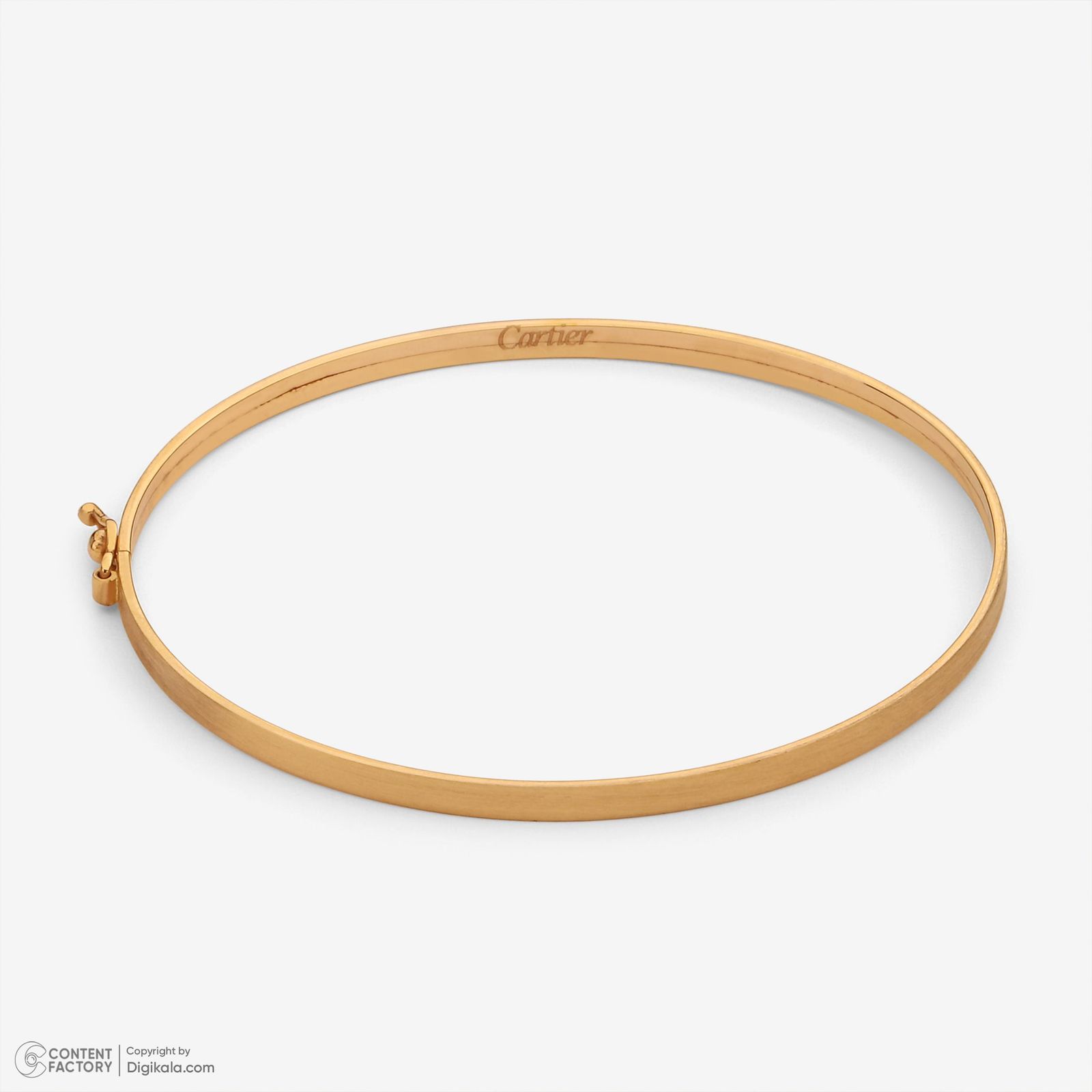 دستبند النگویی طلا 18 عیار زنانه حافا گلد مدل bn012 -  - 4