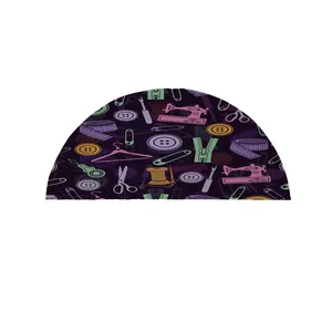  پادری مدل نیم دایره طرح فانتزی خیاطی کد 9030 سایز 90×45 سانتی متر