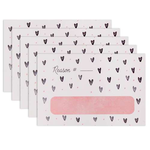 کارت پستال جمع و جور مدل دلایلی که دوستت دارم بسته 5 عددی