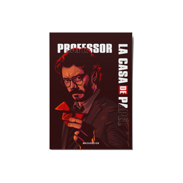   کارت پستال ماسا دیزاین طرح lacasa de papel کد postv274