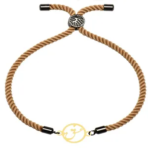 دستبند طلا 18 عیار زنانه الن نار مدل عشق 101811