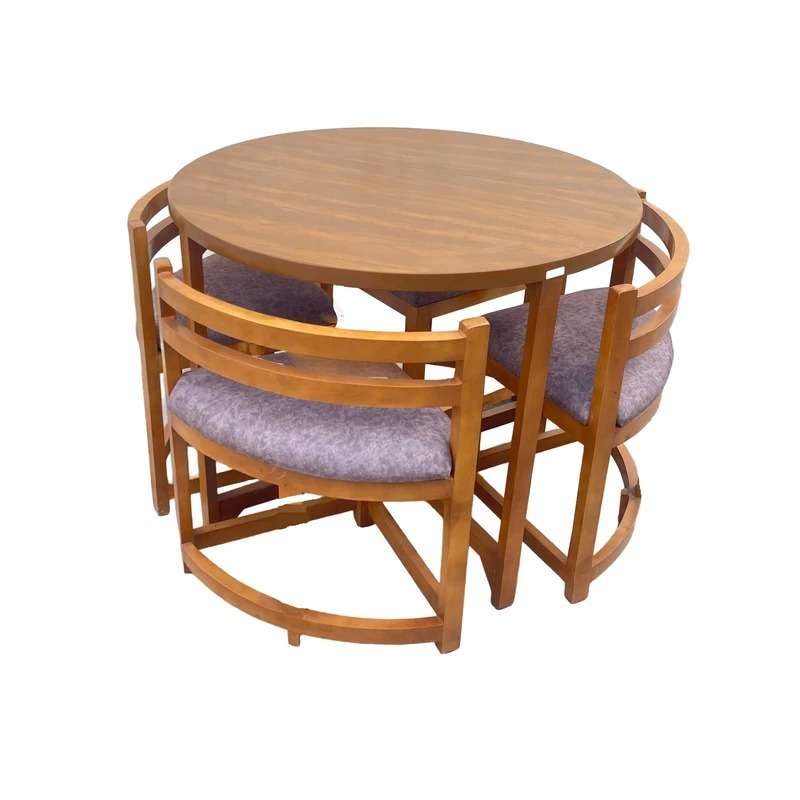 میز و صندلی ناهارخوری چهار نفره گروه تولید اسپیناس مدل Kamja-30004