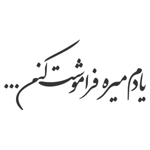 برچسب بدنه خودرو طرح یادم میره فراموشت کنم کدB