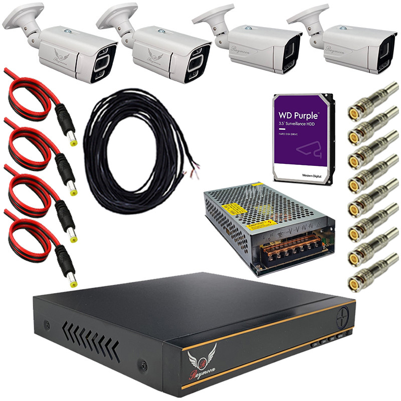 سیستم امنیتی رایمون مدل 2 مگاپیکسل کد RP-2MP-MS1T4C-16