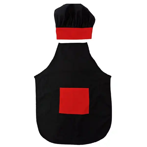 پیش بند آشپزخانه مدل  سرآشپز 009 به همراه کلاه آشپزی
