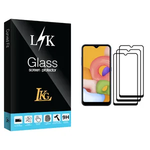 LKG LK Glass Screen Protector For Samsung Galaxy A01 Pack Of 3