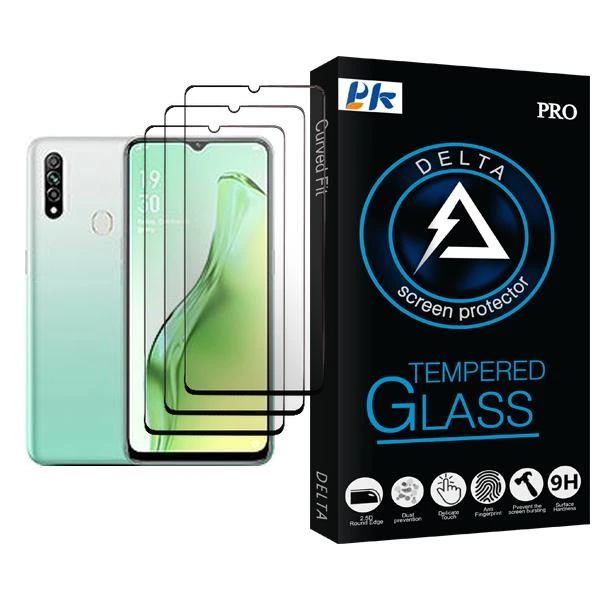محافظ صفحه نمایش پی کی مدل Delta Glass MIX003 مناسب برای گوشی موبایل اوپو A31 بسته سه عددی