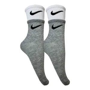 جوراب ورزشی ساق بلند مردانه مدل کش دو کش کد TW01