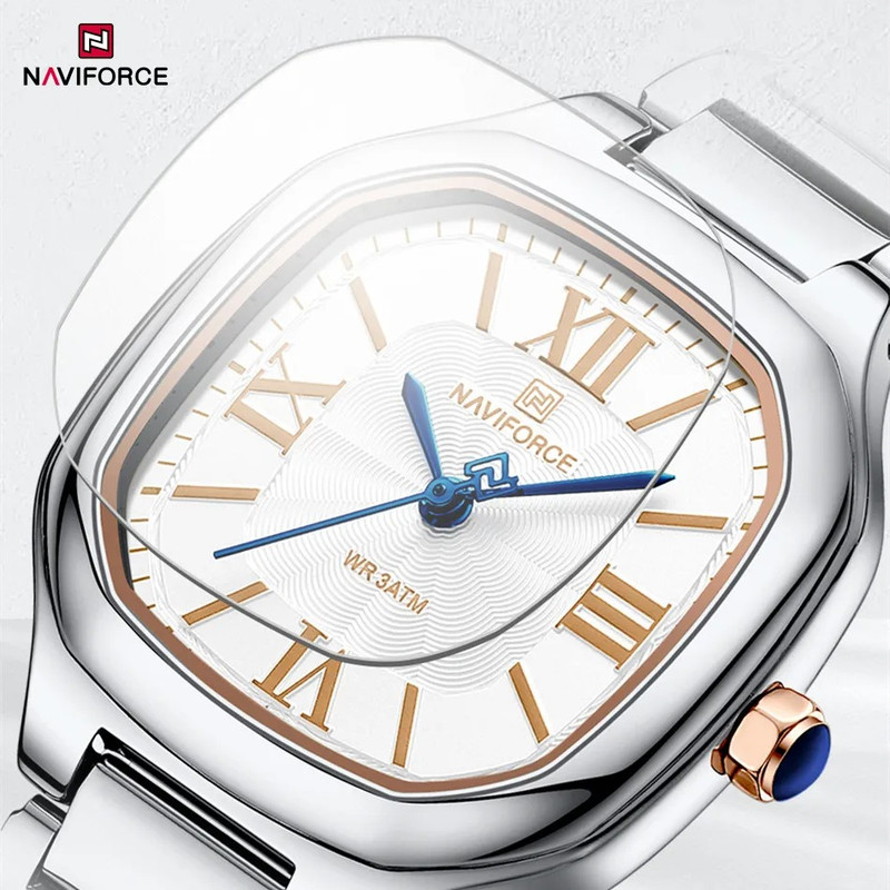 ساعت مچی عقربه ای زنانه نیوی فورس مدل NF5042SRGS