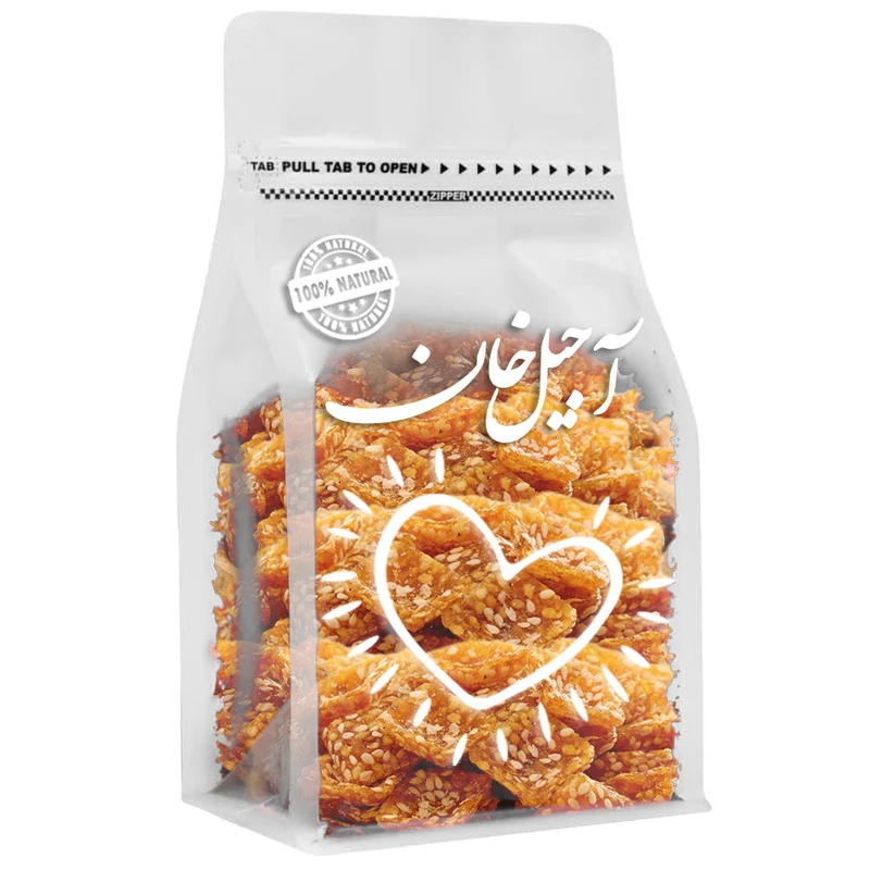 کنجد عسلی حبه ای آجیل خان - 200 گرم