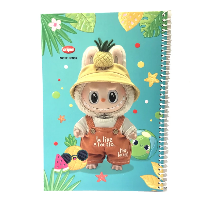 دفتر مشق 80 برگ کلیپس مدل لبوبو كد 03