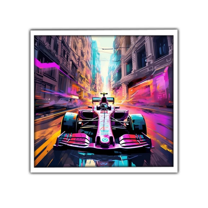 تابلو نوری بکلیت طرح ماشین مسابقه رالی مدل W-MID-17263