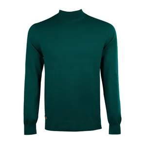 پلیور مردانه جوتی جینز مدل ایستاده کد 211210 رنگ سبز تیره