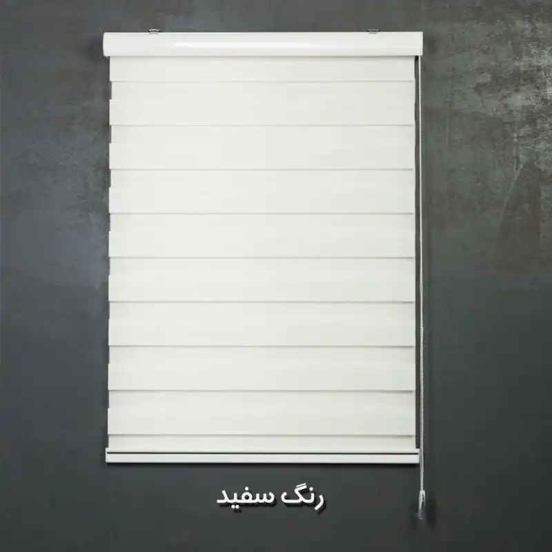 پرده زبرا طرح چوب کد SND-A-180 سایز 180x180 سانتی متر