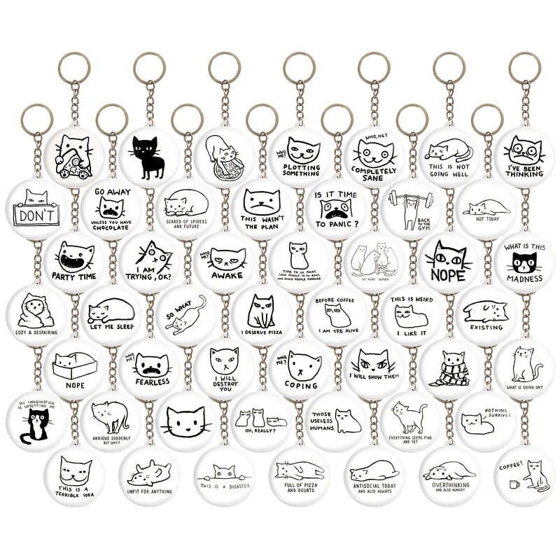 جاکلیدی خندالو مدل گربه Cat کد 138 مجموعه 49 عددی