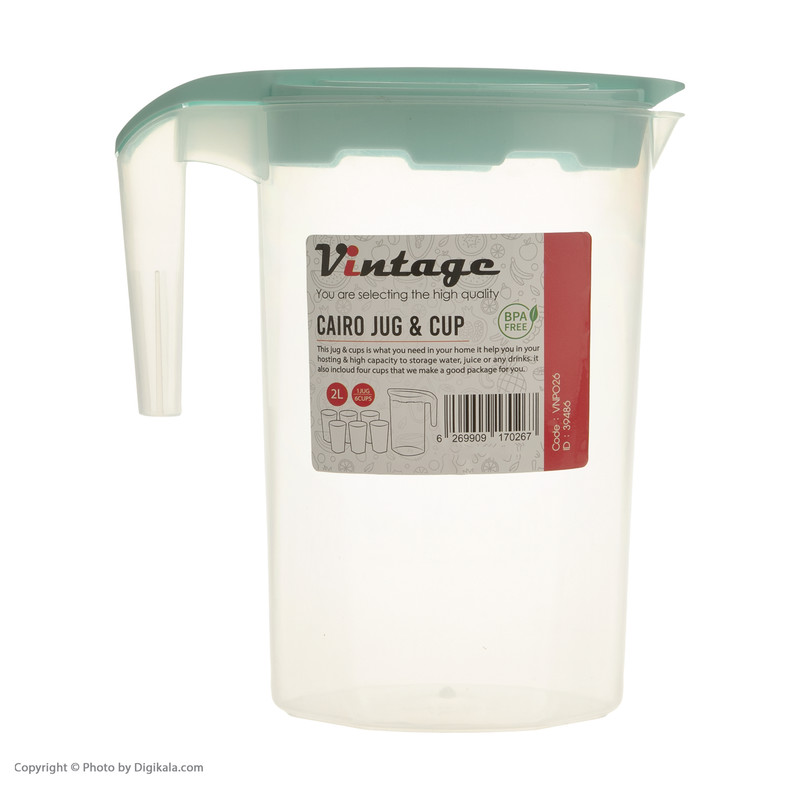 سرویس پارچ و لیوان 7 پارچه لومینارک مدل ROMANTIQUE