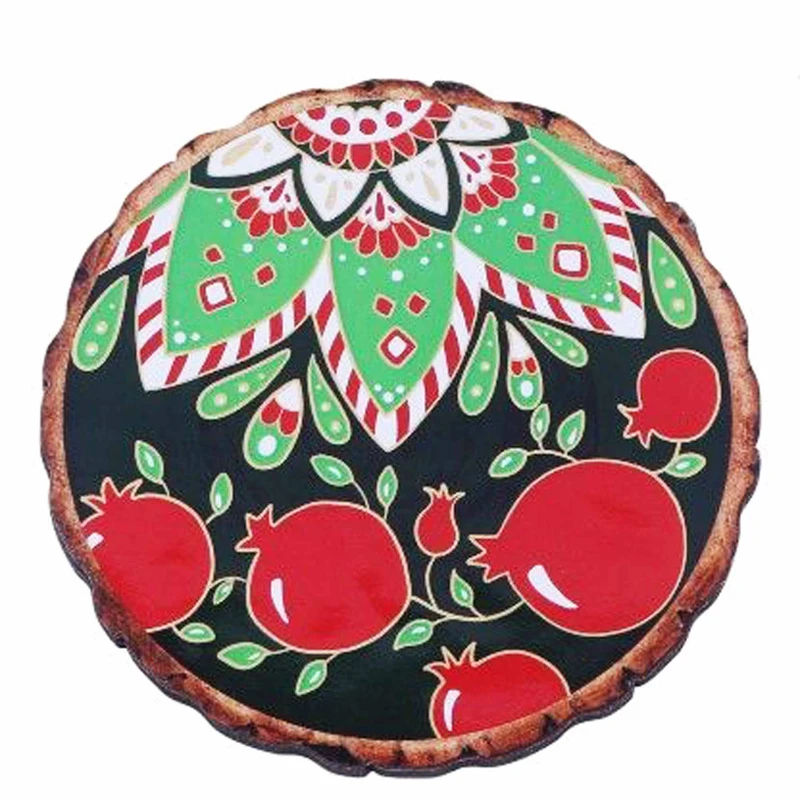 زیر لیوانی مدل یلدایی طرح انار