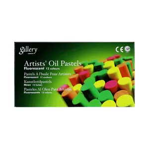 پاستل روغنی 12 رنگ مونگیو مدل FLUORESCENT