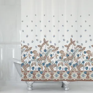 پرده حمام دلفین مدل Tor-10931 سایز 180x200سانتی متر