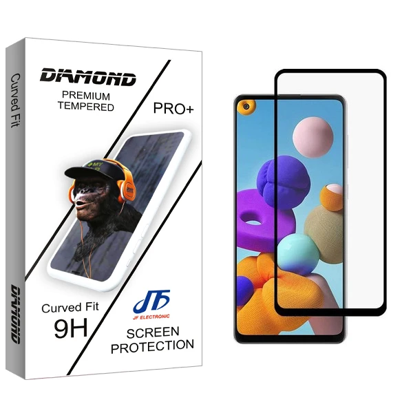 محافظ صفحه نمایش جی اف مدل Diamond glass مناسب برای گوشی موبایل سامسونگ Galaxy A21/A21S