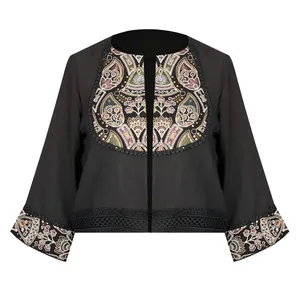 کت زنانه مدل لینن خرج کار هندی کد AK1269