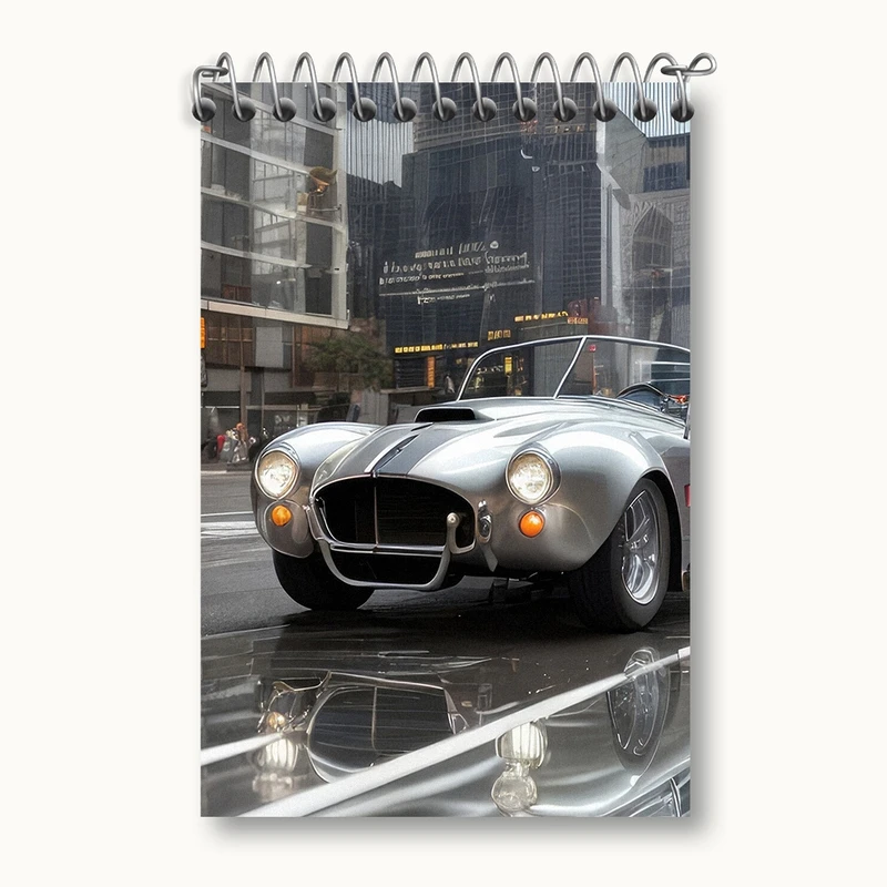 دفتر یادداشت 50 برگ خندالو مدل ماشین کلاسیک کد F547