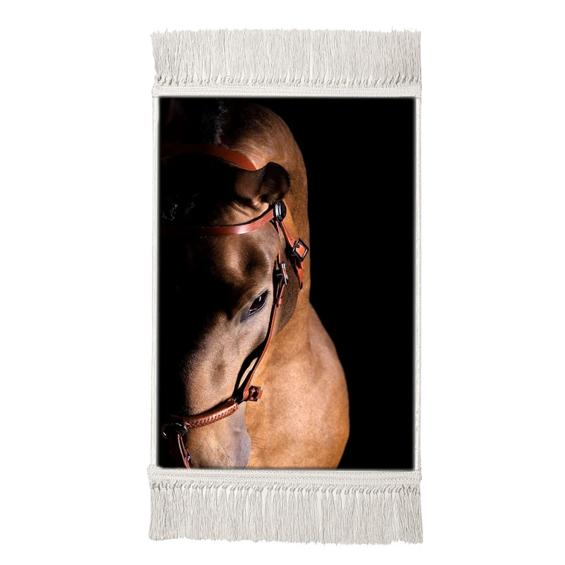 تابلو فرش ماشینی طرح اسب 008