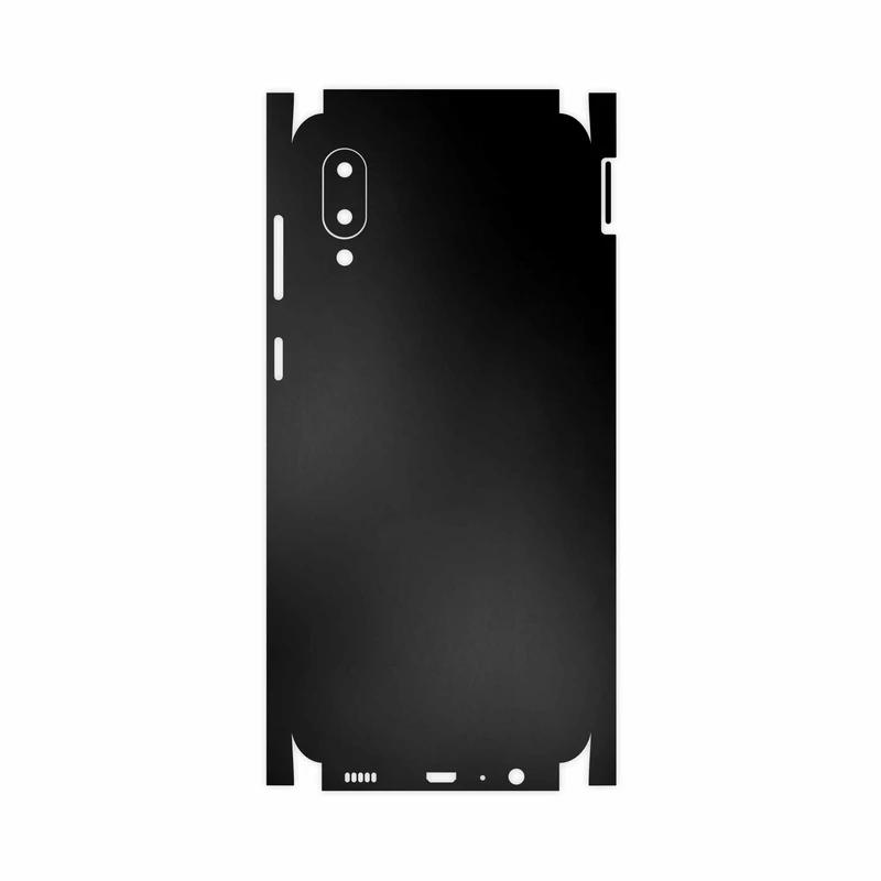 برچسب پوششی ماهوت مدل Matte-Black-FullSkin مناسب برای گوشی موبایل سامسونگ Galaxy M02