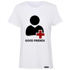 تی شرت آستین کوتاه زنانه 27 مدل Good Friends کد MH982