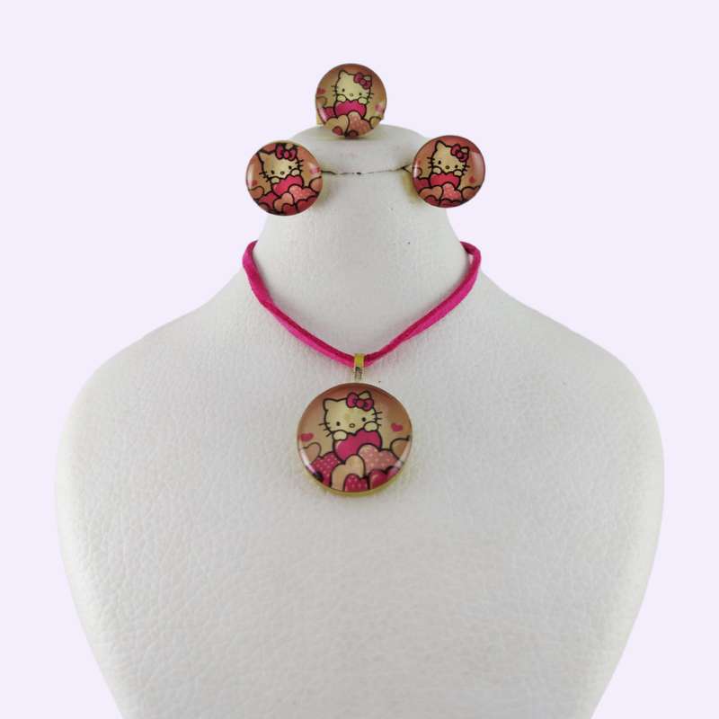 نیم ست دخترانه مدل کیتی کد G1144 نیم ست دخترانه مدل کیتی کد G1144