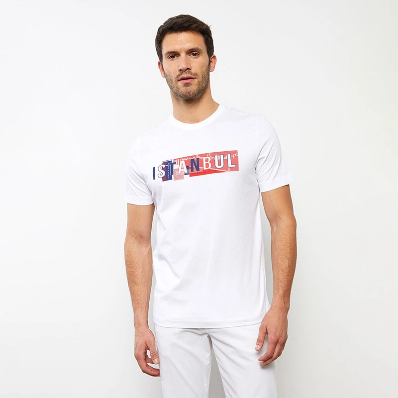 تی شرت آستین کوتاه مردانه ال سی وایکیکی مدل ISTANBUL