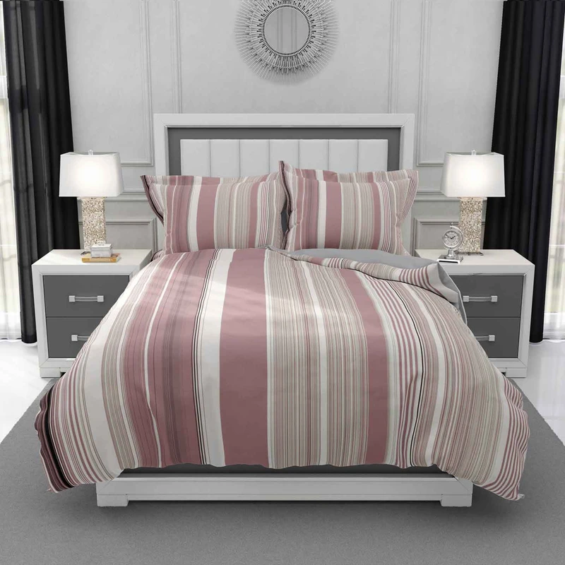 سرویس روتختی مدل راه راه اسپرت کد DF60 دو نفره 6 تکه