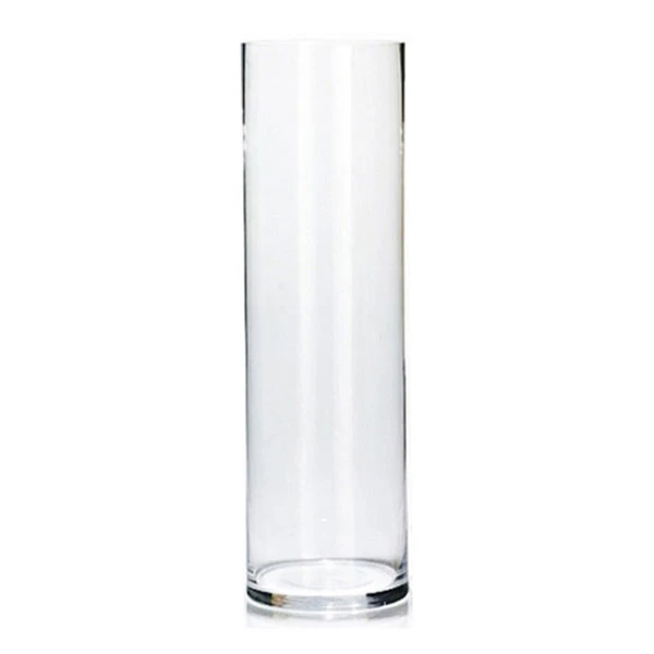 گلدان دکوری مدل شیشه ای استوانه ای کد 0830