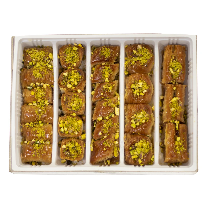 باقلوا استانبولی شیر عسل مخلوط پر مغز هومینا - 1000 گرم